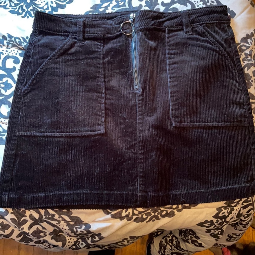 Black Suede skirt